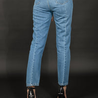 Clara Slim Fit  High Waisted Jeans Denim Navy